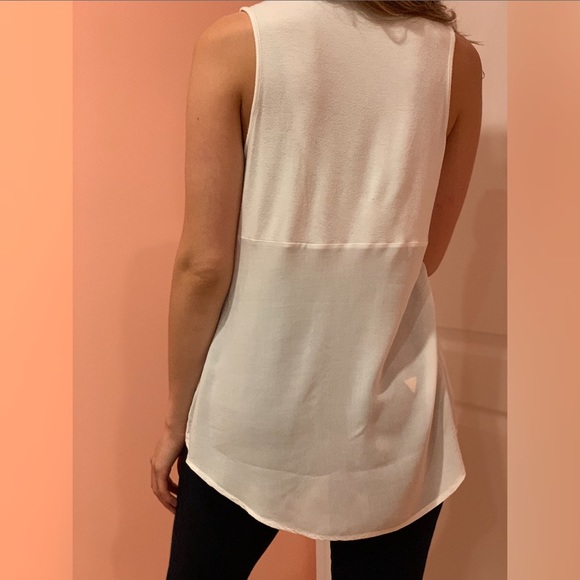 White Sleeveless Top - Picture 2 of 2